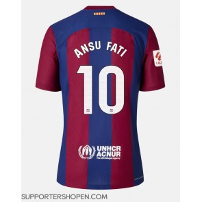 Barcelona Ansu Fati #10 Hemma Matchtröja 2023-24 Kortärmad